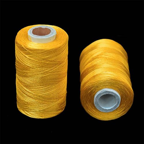 2 Rolls, Cream Color Embroiderymaterial Art Silk Threads for Craft Embroidery and Jewelry Making 