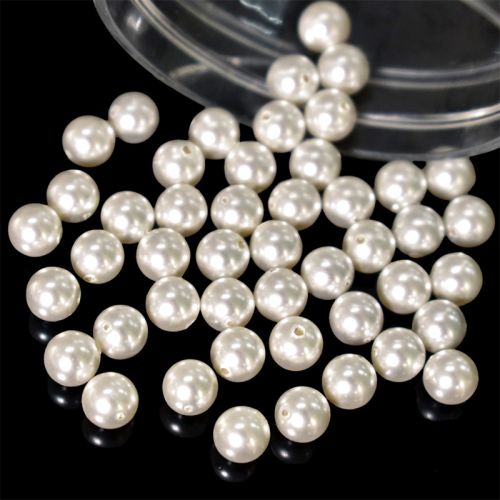 Medonna shoppe Pearl dongle , Pearl charm beads , Ivory colour hanging  pearls for jewellery making , craft works, pack of 100 nos - Pearl dongle ,  Pearl charm beads , Ivory