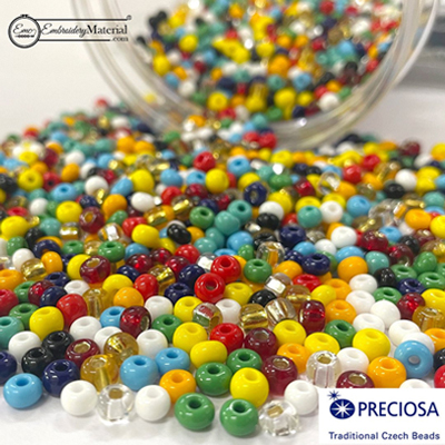 5mm Round Shape Preciosa Beads: A Versatile and Beautiful Bead for Embroiderers
