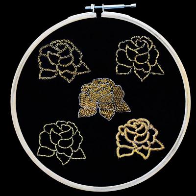 Goldwork Tutorial of French Wire Embroidery Techniques