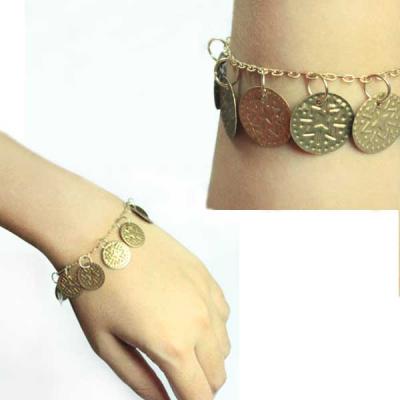 Step-by-Step Picture Tutorial for making Bracelet using Metal Charms and Metal Sequins