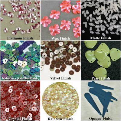 Know about different Finishes of Sequins