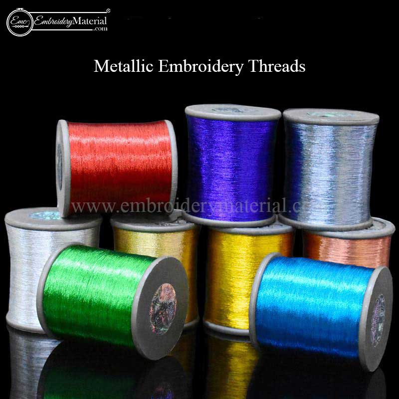 Types of Metallic Threads For Hand & Machine Embroidery in India