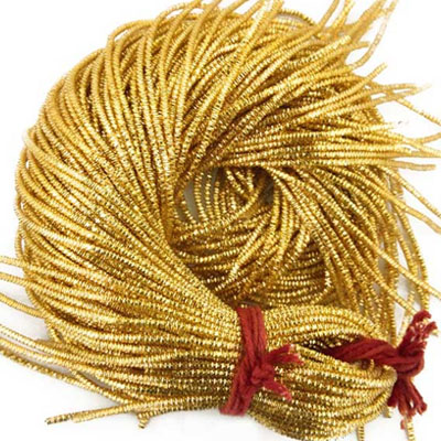 Embroiderymaterial Metallic Gimp French Bullion Wire Coil for Beading  Pearls, Jewelry Making, Embroidery and Craft (1MM Thick /45.72  Yards/Antique